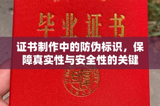 丹凤证书制作中的防伪标识，保障真实性与安全性的关键