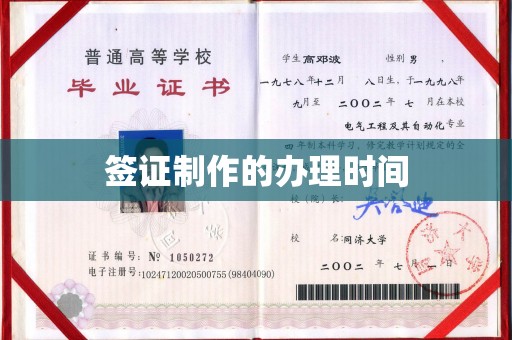 丹凤签证制作的办理时间